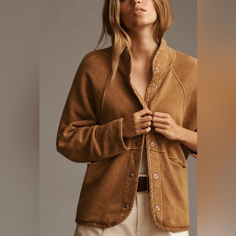 Sundry Button-Front Street Jacket - Picture 4 of 7